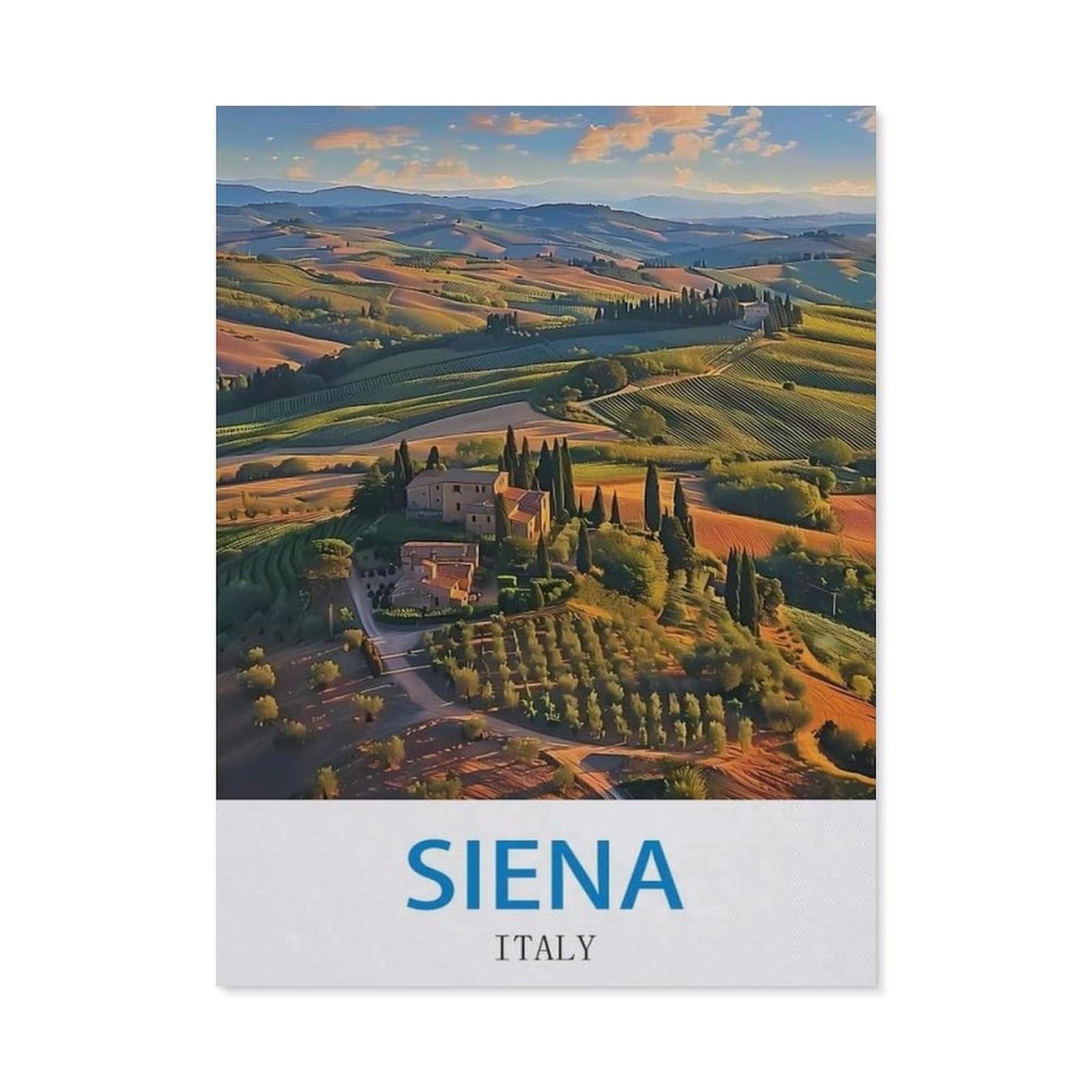 BEAYODKP DIY 5D Diamond Painting，Siena Italy（40 x 50 cm）