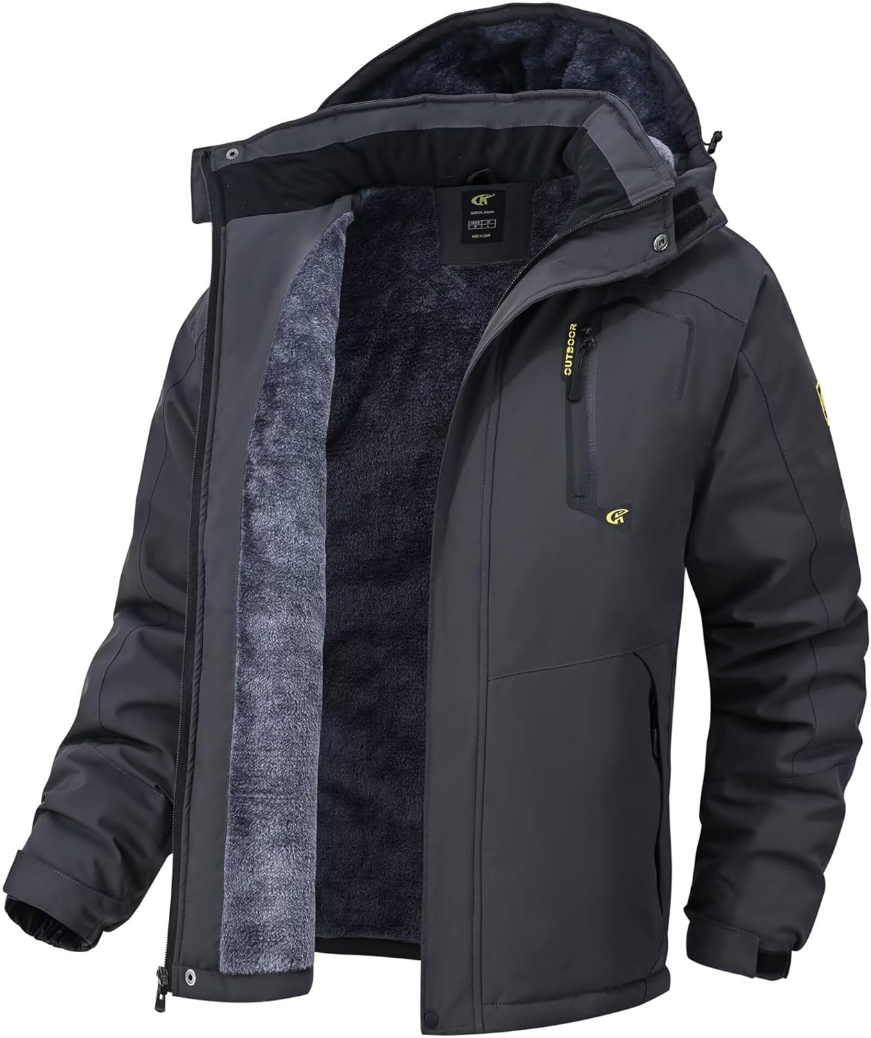 QPNGRP Mens Waterproof Ski Snowboard Jacket Winter Windproof Snow Coat