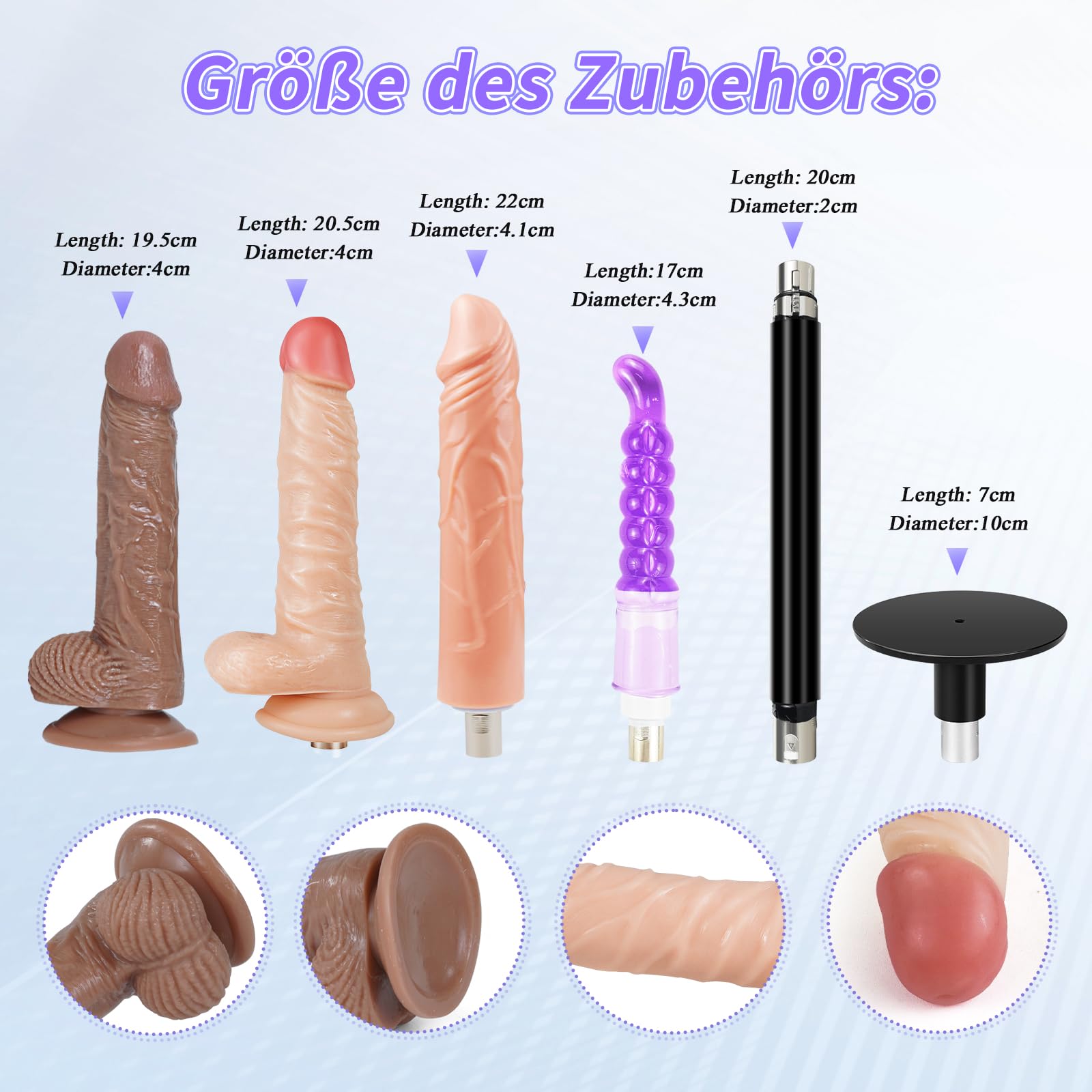 ANNGEOK Sexmaschine für Frauen Sexmaschine mit 3xlr Aufsatz Fickmaschine Sexspielzeug für die Sie Solo Fickle Maschine Frauen Extrem Sex Zubehör Sextoy (M-maschine)