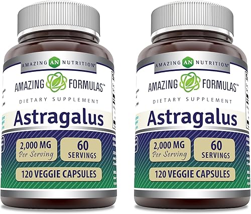 Amazing Formulas Astragalus 2000 mg por porción Cápsulas Suplemento  Hecho de extracto de raíz de planta de astrágalo membranaceus puro  Sin OMG disponible en Yaxa Venezuela
