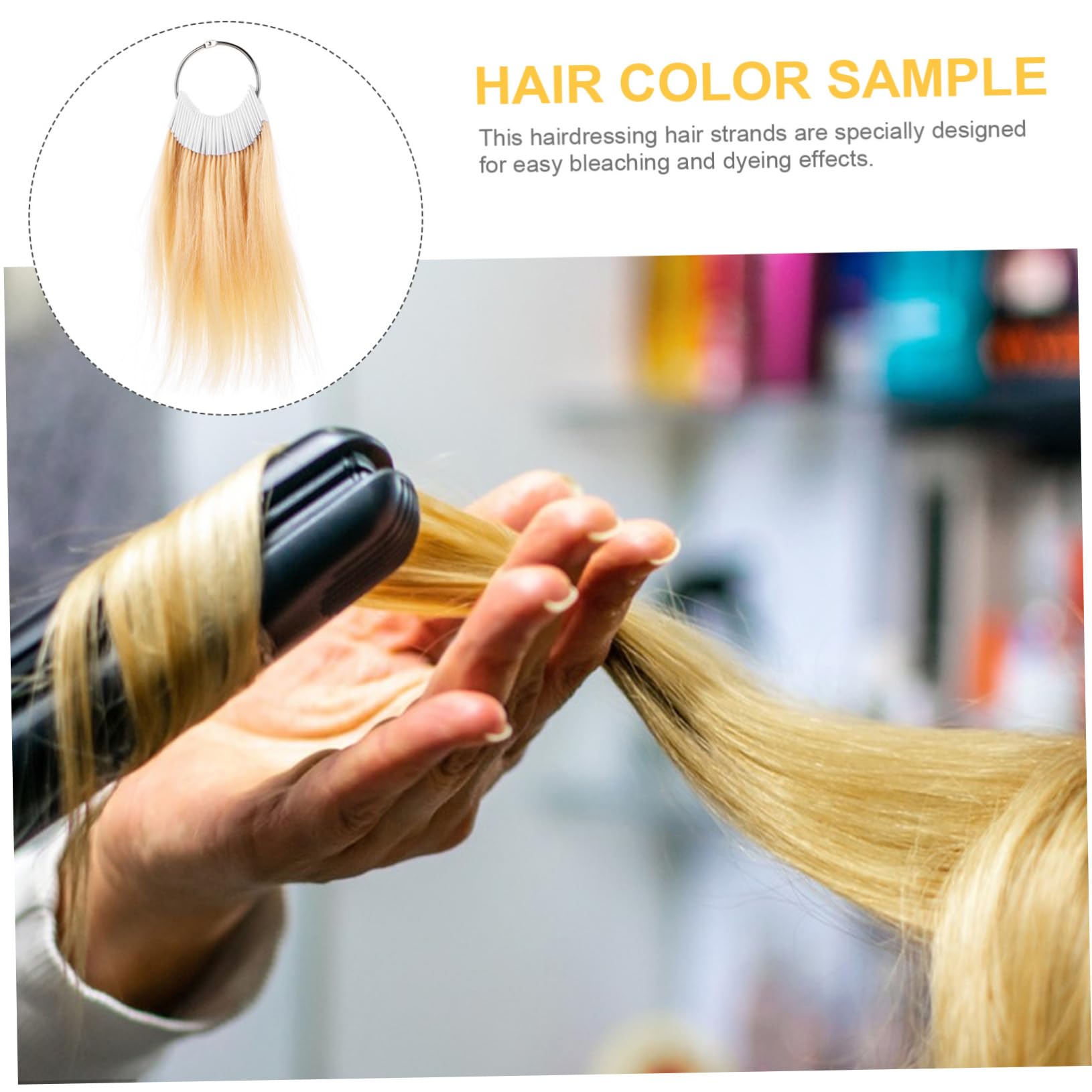 DOITOOL Nuancier de Cheveux Véritables 30pcs pour Analyse Capillaire et Échantillon de Test de Coloration, pour Coiffeurs et Particuliers
