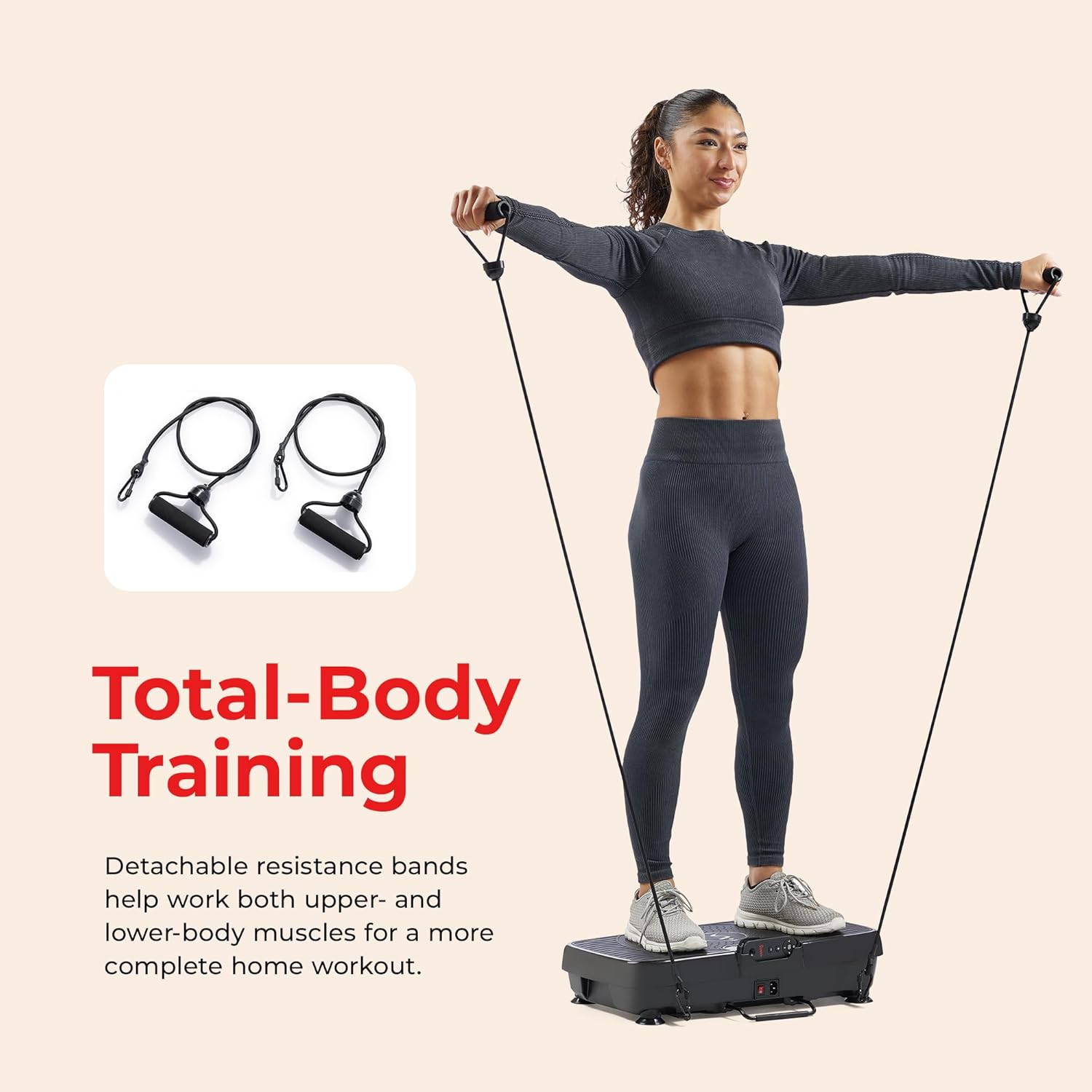 Sunny Health & Fitness Fitboard Vibration Platform Exercise Machine with Multiple Speed Settings and Vibration Modes for Multipurpose Workouts