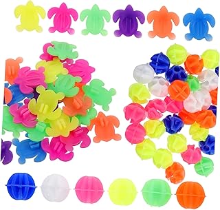 VILLCASE Contas De Raios De Bicicleta 61 Peças Rodas De Plástico Acessórios De Tartaruga Decoração De Tartarugas Contas De Raios Redondas Acessórios De Roda De Bicicleta Raios