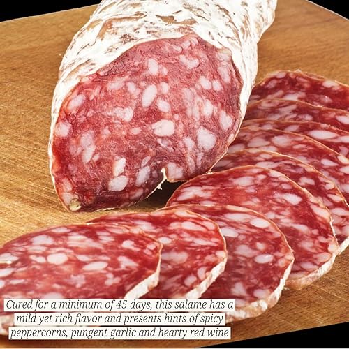 Miniatura 3 de Salame italiano Piacentino DOP  Salami de cerdo curado en seco importado de Italia  La Salameria  17 libras 18lbs