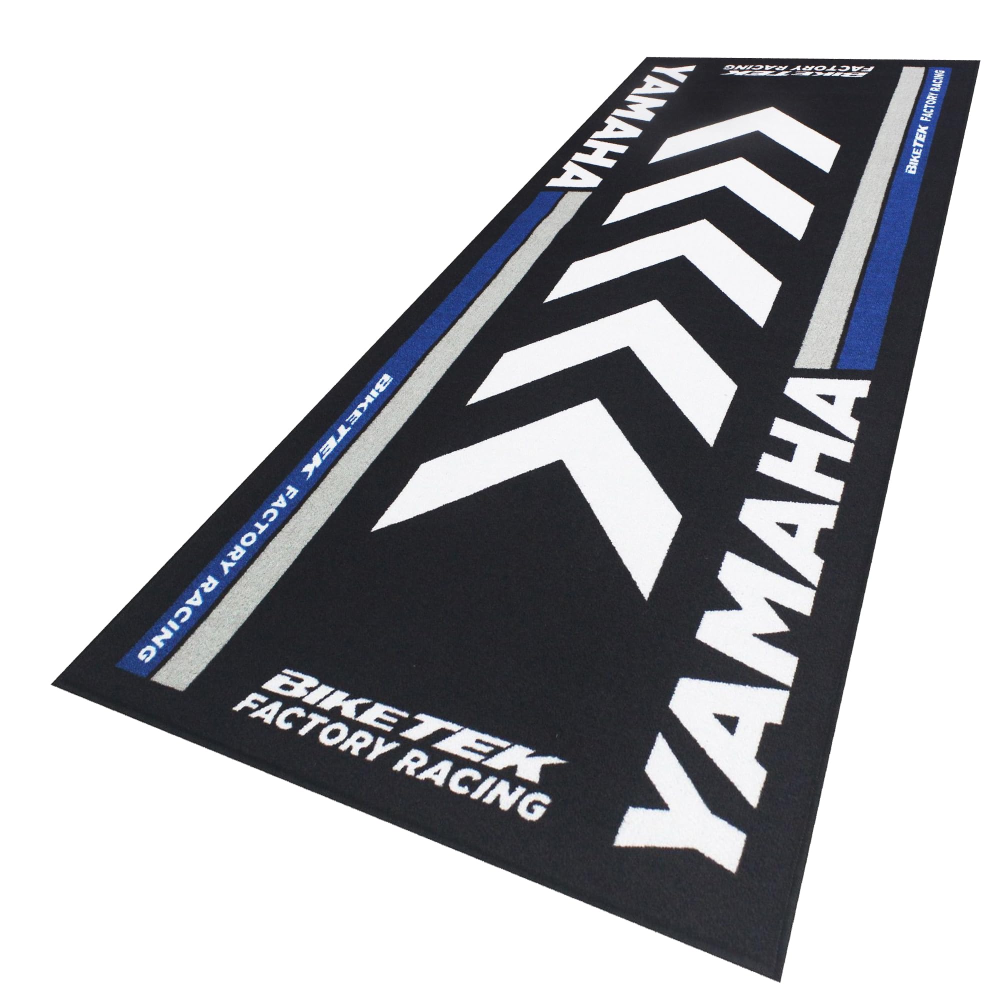 BikeTek Series 4 Garage Mat Yamaha 190 x 80cm Motorcycle Display Workshop Mats