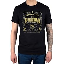 AWDIP Men's Official Pantera 101 Proof T-Shirt Official Live Band Heavy Metal