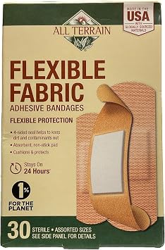 ALL TERRAIN BANDAGE,FABRIC,ASSORTED, 30 CT