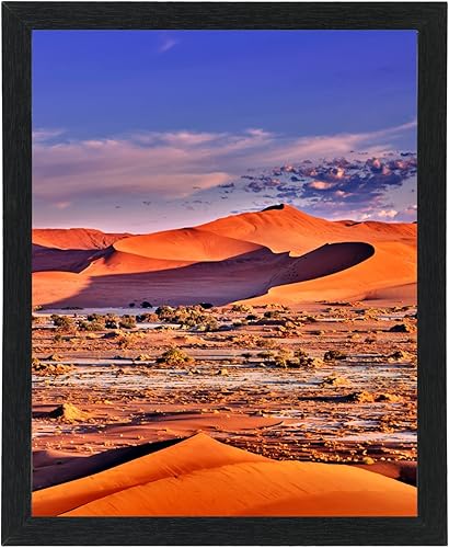 HUKONHEP Portarretratos negros de 12 x 15 pulgadas, marco de madera compuesta con plexiglás, horizontal y vertical para montaje en pared