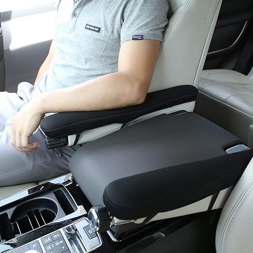 Miniatura 3 de YIWANG Fundas de reposabrazos de tela negra para Land Rover Discovery 5 LR5 L462 2017-2020, Range Rover Sport 2014-2020, Vogue 2013-2020