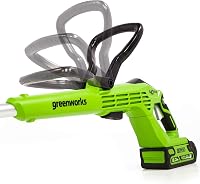 Greenworks 40V Akkumulátoros Fűszegélynyíró, 30cm, 450W, Állítható Fogantyú, Forgatható Fej, Teleszkópos Nyél, 1.65mm Vágószál 6