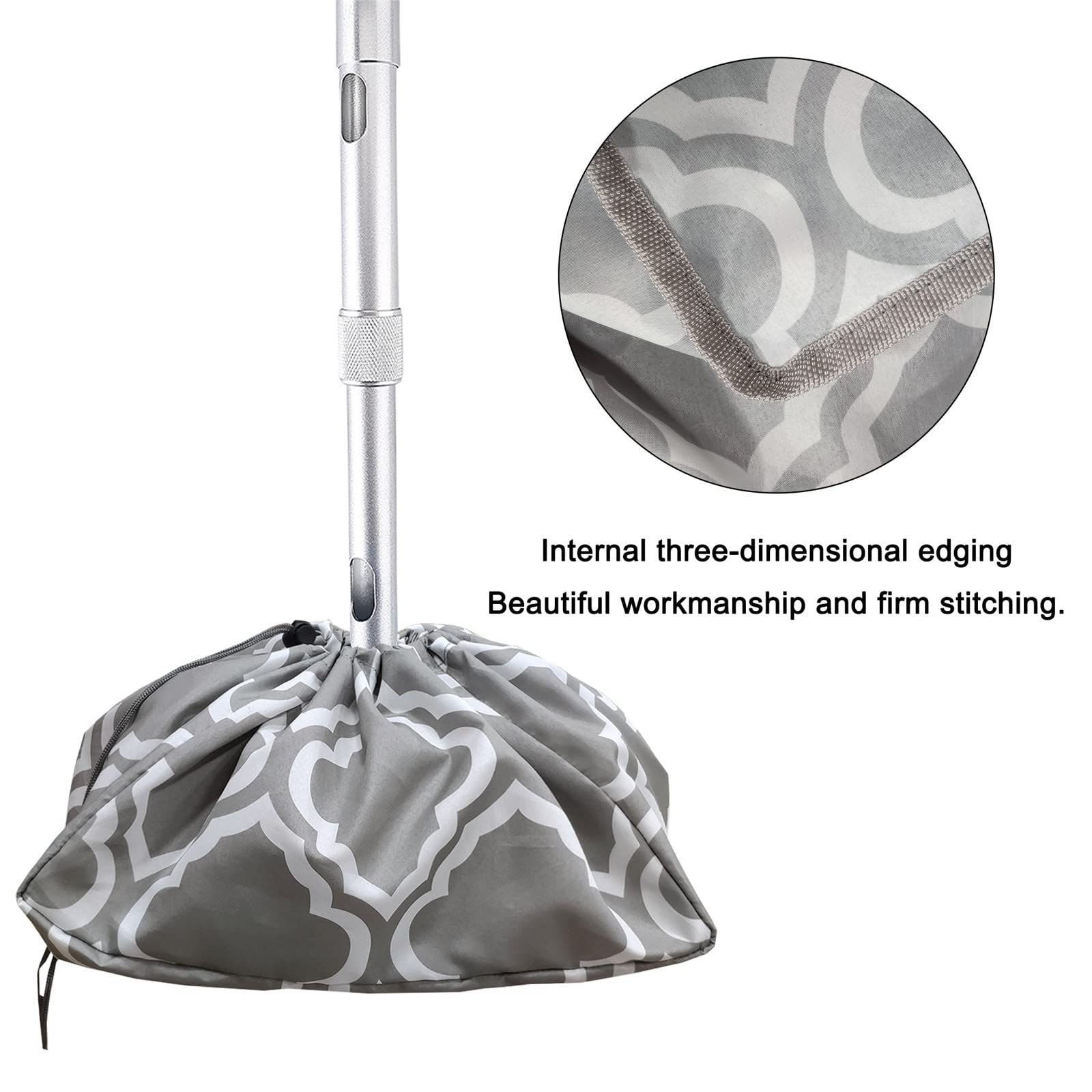 Housse de protection étanche et anti-poussière Lyirfan pour projecteur monté au plafond avec cordon de serrage gris