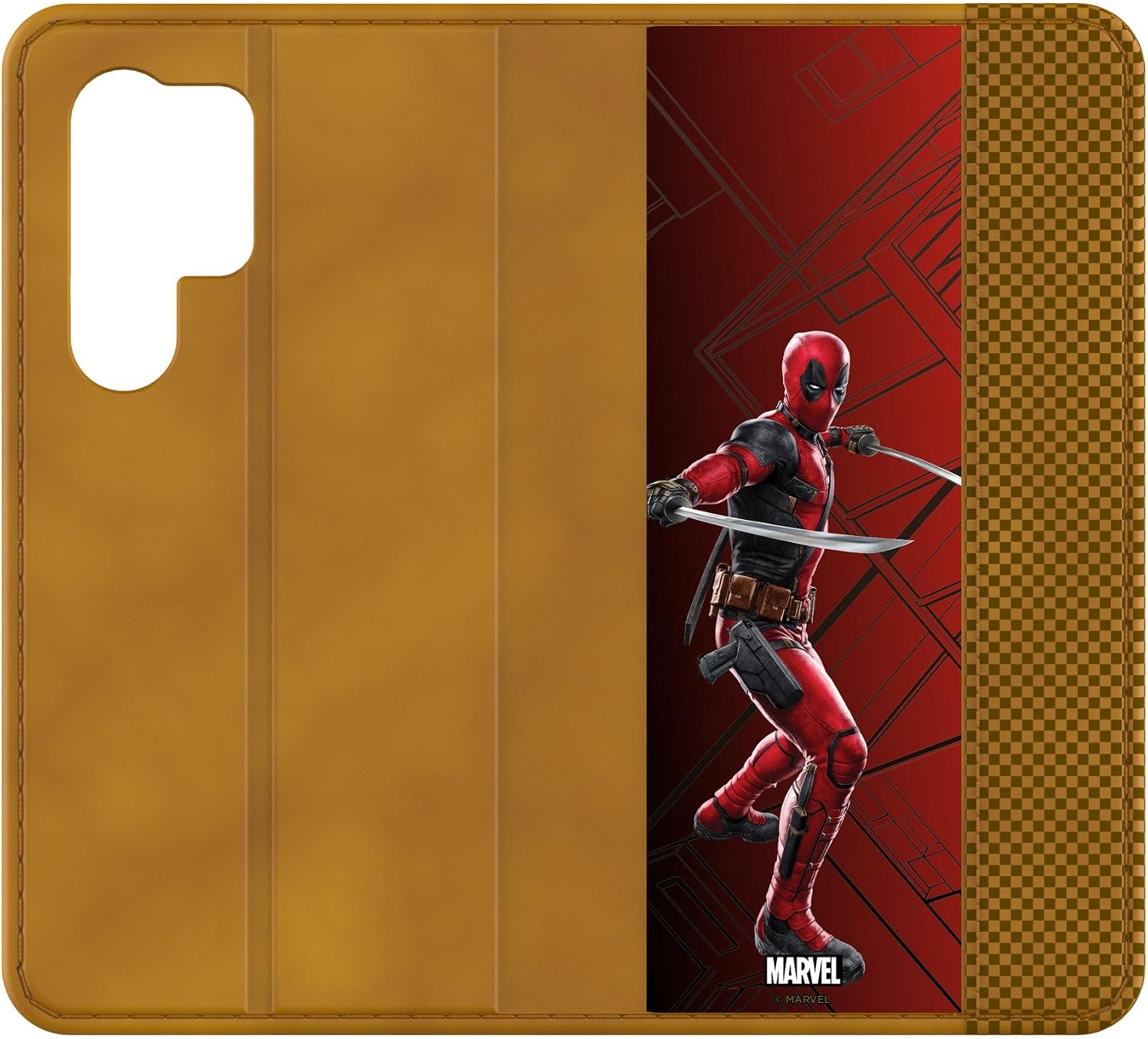 Keyscaper Marvel Deadpool MechLine Folio Cell Phone Case for Galaxy S25