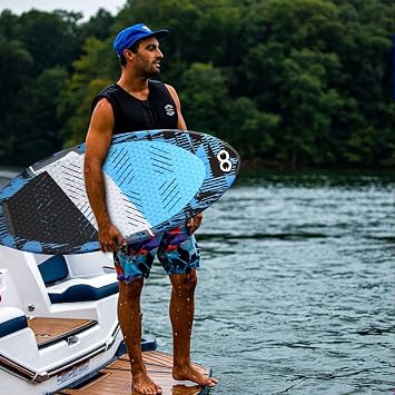 WOOWAVE Wakesurf Board 49 inch with 2 Removeable Tail Fins, Light EPS Core and EVA Traction Pads Perfect Surfing for Kids Adults Beginners