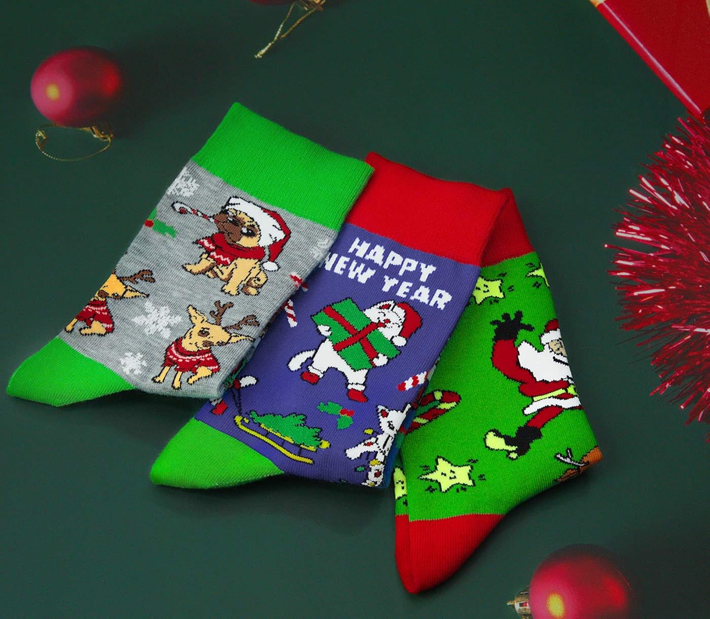 Kids Boys Girls Christmas Novelty Funny Socks Crazy Cotton Colorful Cute Stockings (Christmas) : Clothing, Shoes & Jewelry