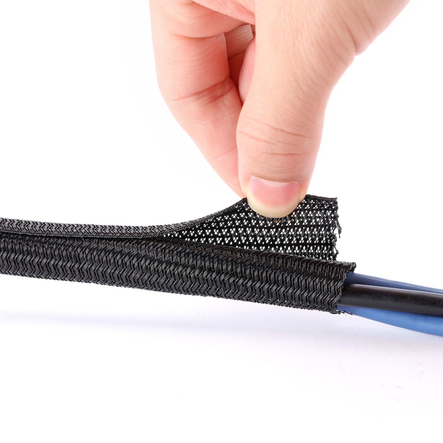 25 Feet - 1/2 Inch Cord Protector Split Wire Loom - View #12