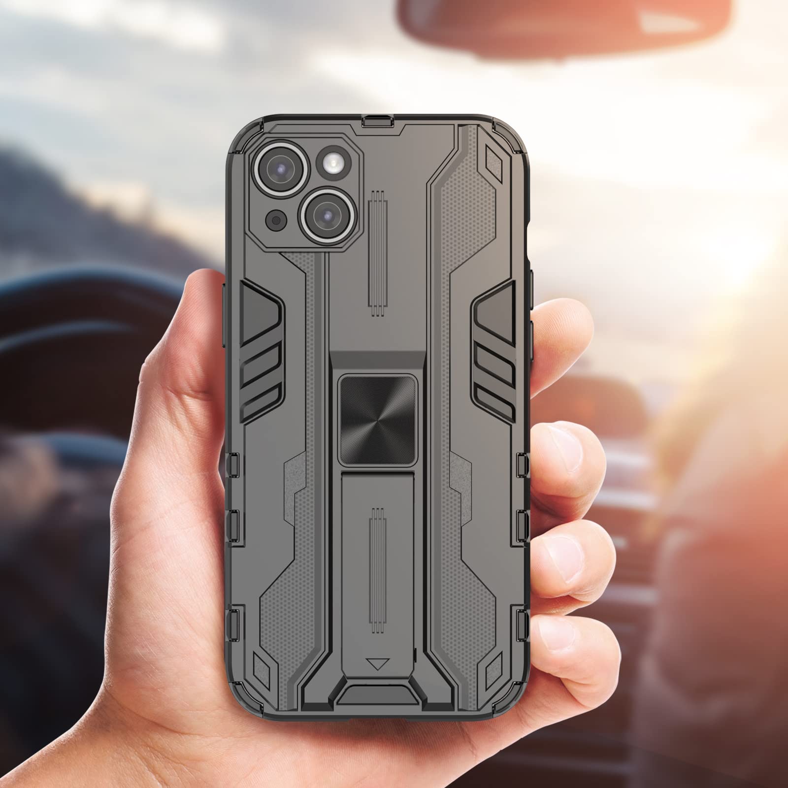 Funda para Xiaomi Redmi Note 15 Pro 5G, Carcasa Antigolpes con Soporte anular metálico, Case Protectora de Grado Militar, Azul — view 82