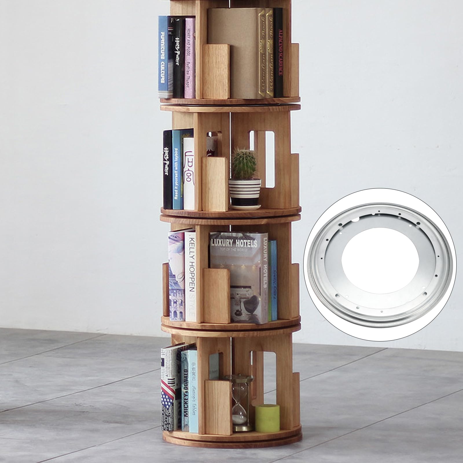 3 piezas de accesorios Lazy Susan de 12 pulgadas, placa giratoria de 360 grados, base giratoria redonda giratoria para mesa giratoria, funda de libros, bandeja de servir, capacidad de carga de 6