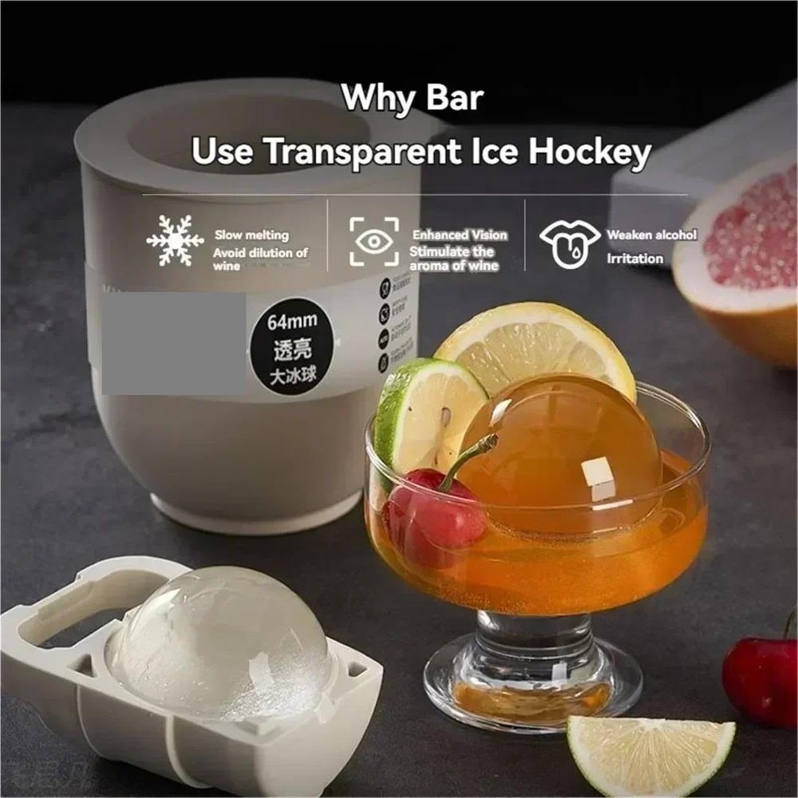 Hielo Redondo Máquina for hacer bolas de hielo redondas 2,5 pulgadas