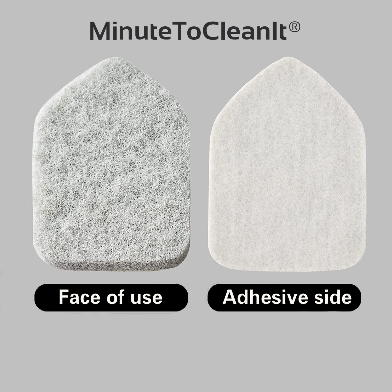 MinuteToCleanIt Replacement Head Scrubber Refill for Extendable Bathroom Tile Scrubber Brush - Pack of 2X Scrubber Sponge Refills