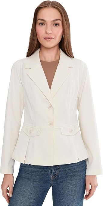 Liverpool Los Angeles Stretch Twill Peplum Blazer