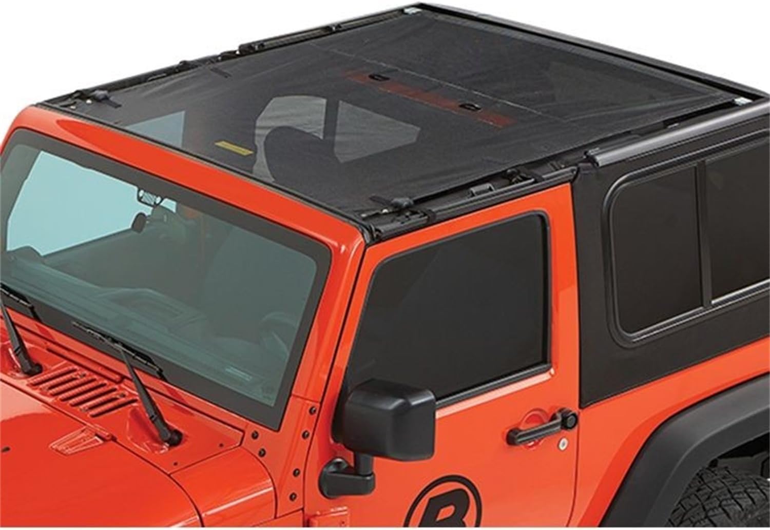 Bestop 5240235 Black Diamond Sun Bikini Top for 2007-2017 Wrangler JK 2DR - Safari Style