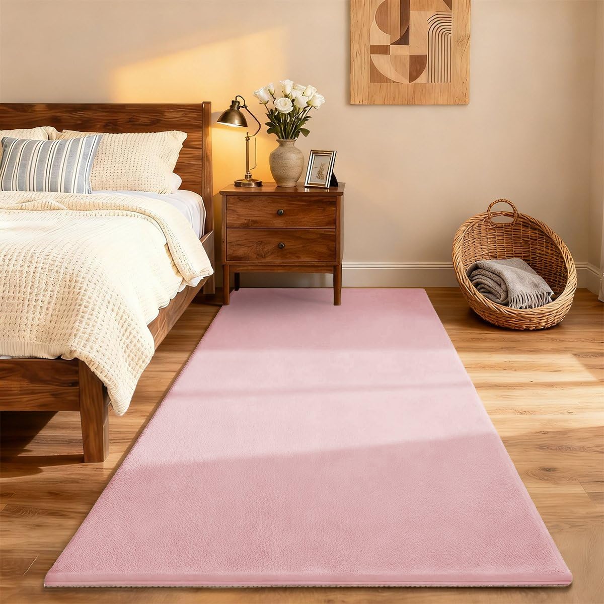 Tappeto Gioco Bambini Acolchado 2 cm Extra Spesso, Antiscivolo, Ideale per Pavimenti e Box Neonato, Palestra Neonati, Tappeto Tummy Time Neonati Rosa, 200 x 250 cm