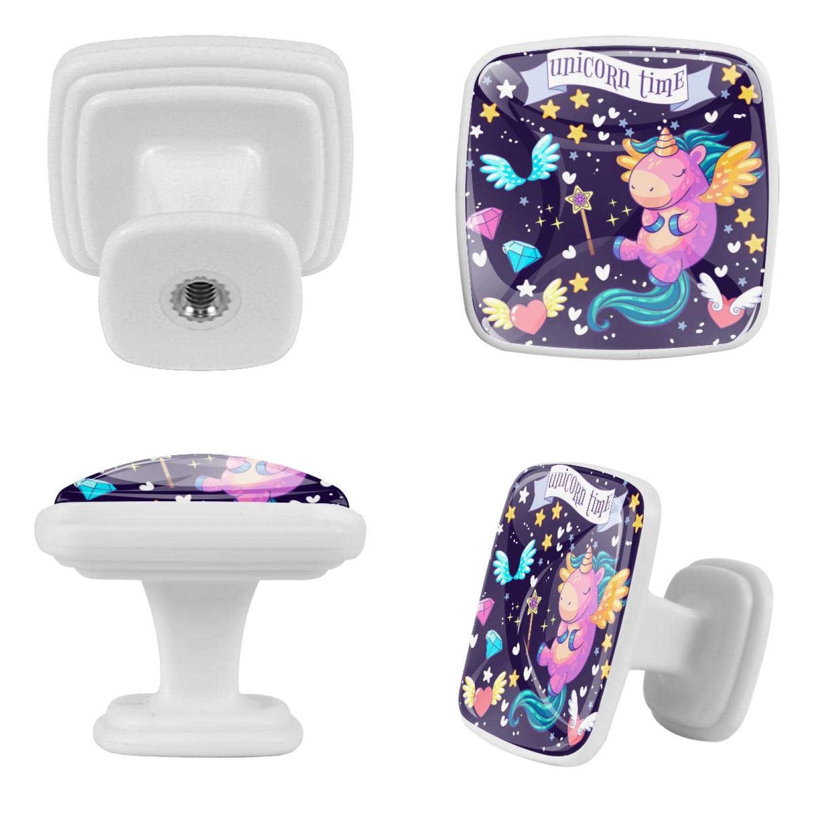 Boutons de commode licorne dessin animé pour remplacer les poignées usées