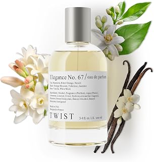 Twist Elegance No. 67 - Eau De Parfum Inspired by M. Way, Long Lasting Perfume For Women, Jasmine & Vanilla, Vegan, Clean Ingredients, Fragrance - Spray 100 ml | 3.4 fl. oz.