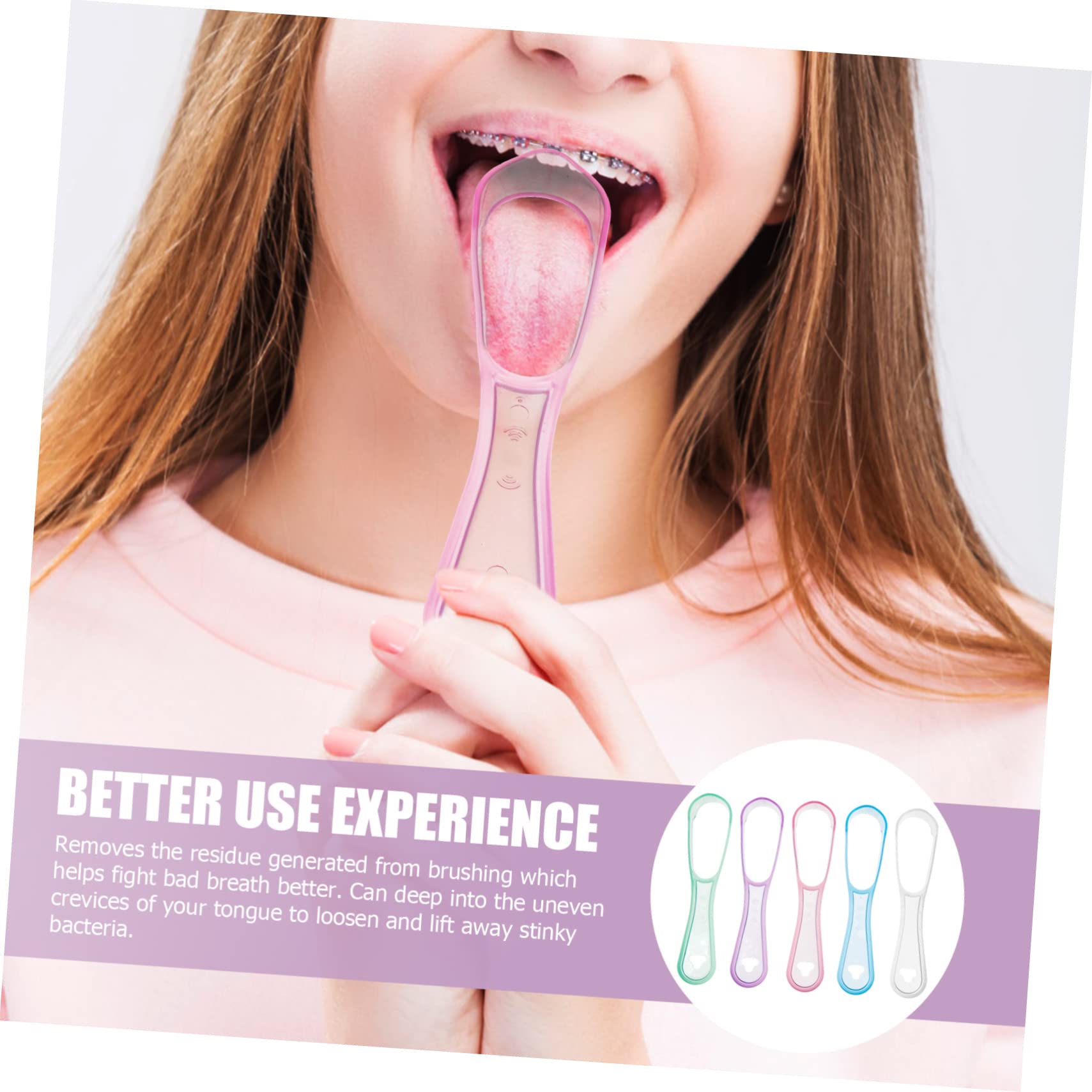 Beavorty 75 Pz pulisci-lingua raschietto per la lingua strumenti di pulizia tongue scraper raschietto lingua strumento per raschiare la lingua strumenti per la pulizia della lingua fresco