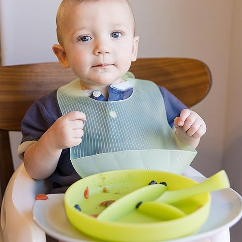 Miniatura 2 de Olababy Placa de succión 100% de silicona Platos para niños pequeños con succión Platos divididos para niños Esenciales para bebés de