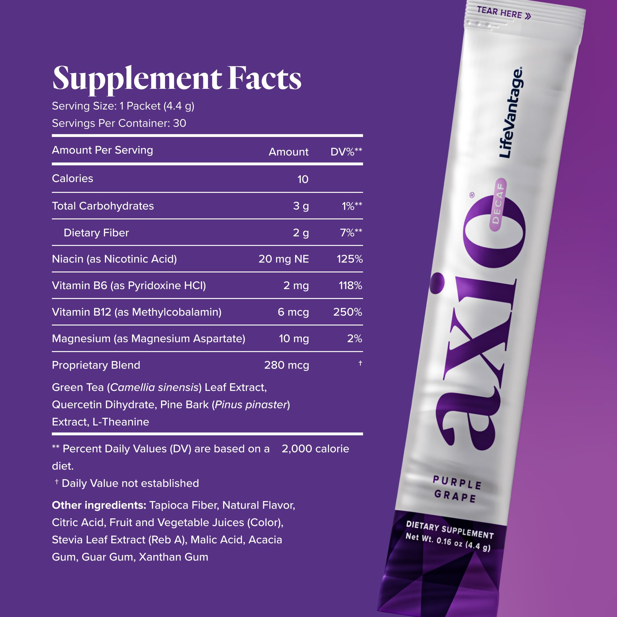 Amazon.com: LifeVantage AXIO Regular Energy Drink Powder
