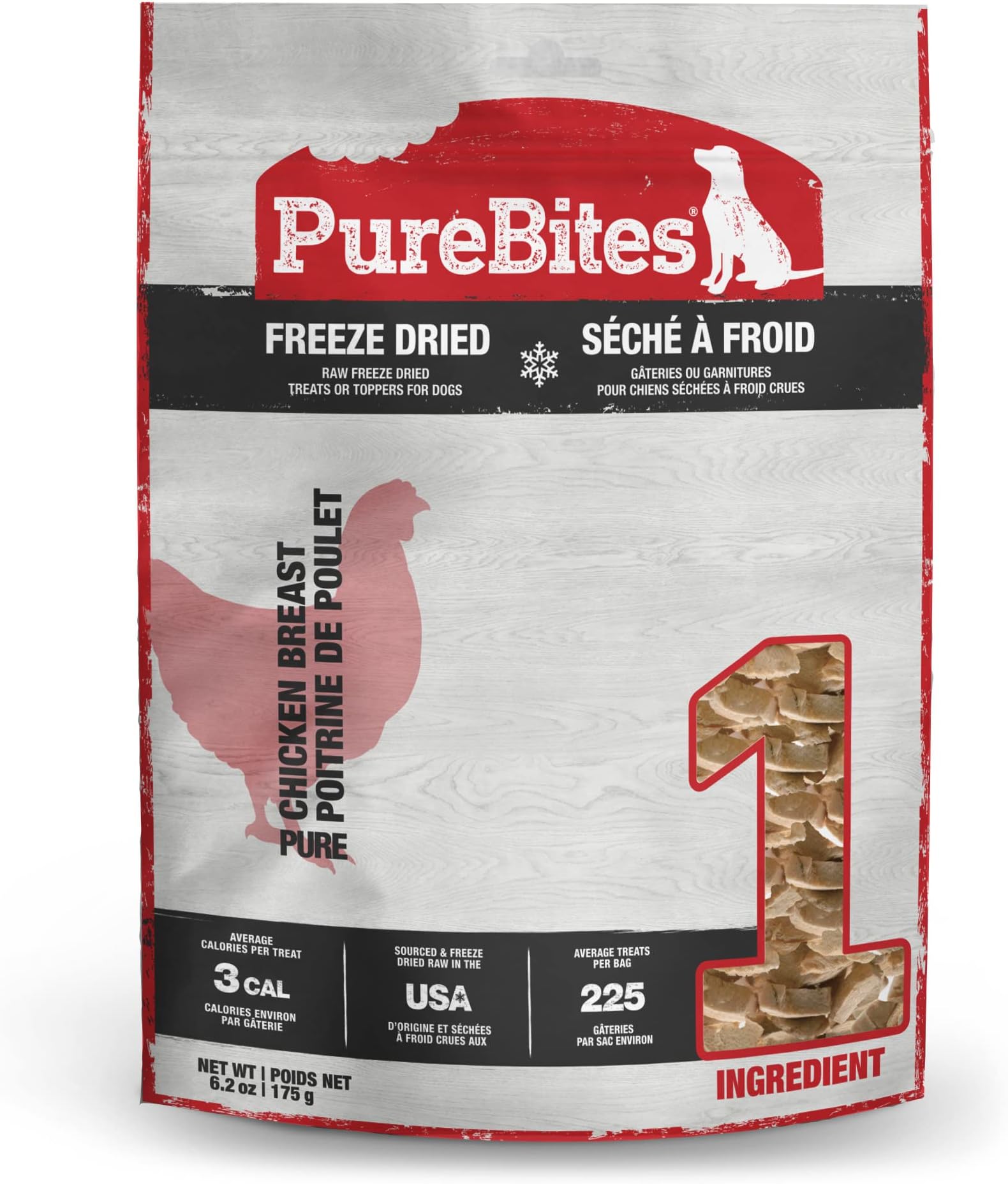 PureBites Chicken Breast for Dogs, 6.2oz / 175g - Value Size