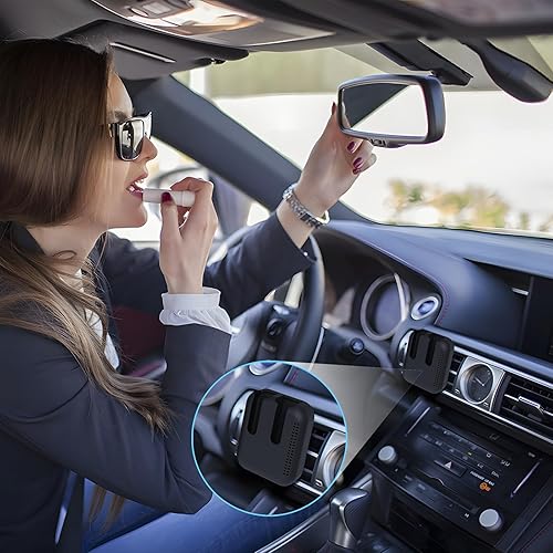 Miniatura 6 de CAHOTO Soporte de bálsamo labial de silicona para ventilación de automóvil, fácil de instalar y quitar, soporte para lápiz labial para automóvil,