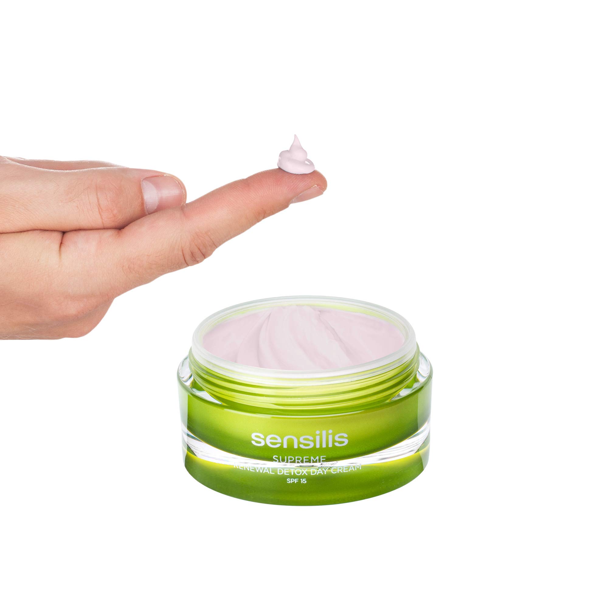 Sensilis Supreme Detoksyfikujący i regenerujący krem na dzień z kwasem hialuronowym, olejem arganowym i Moringa Oleifera, SPF15 - 50 ml