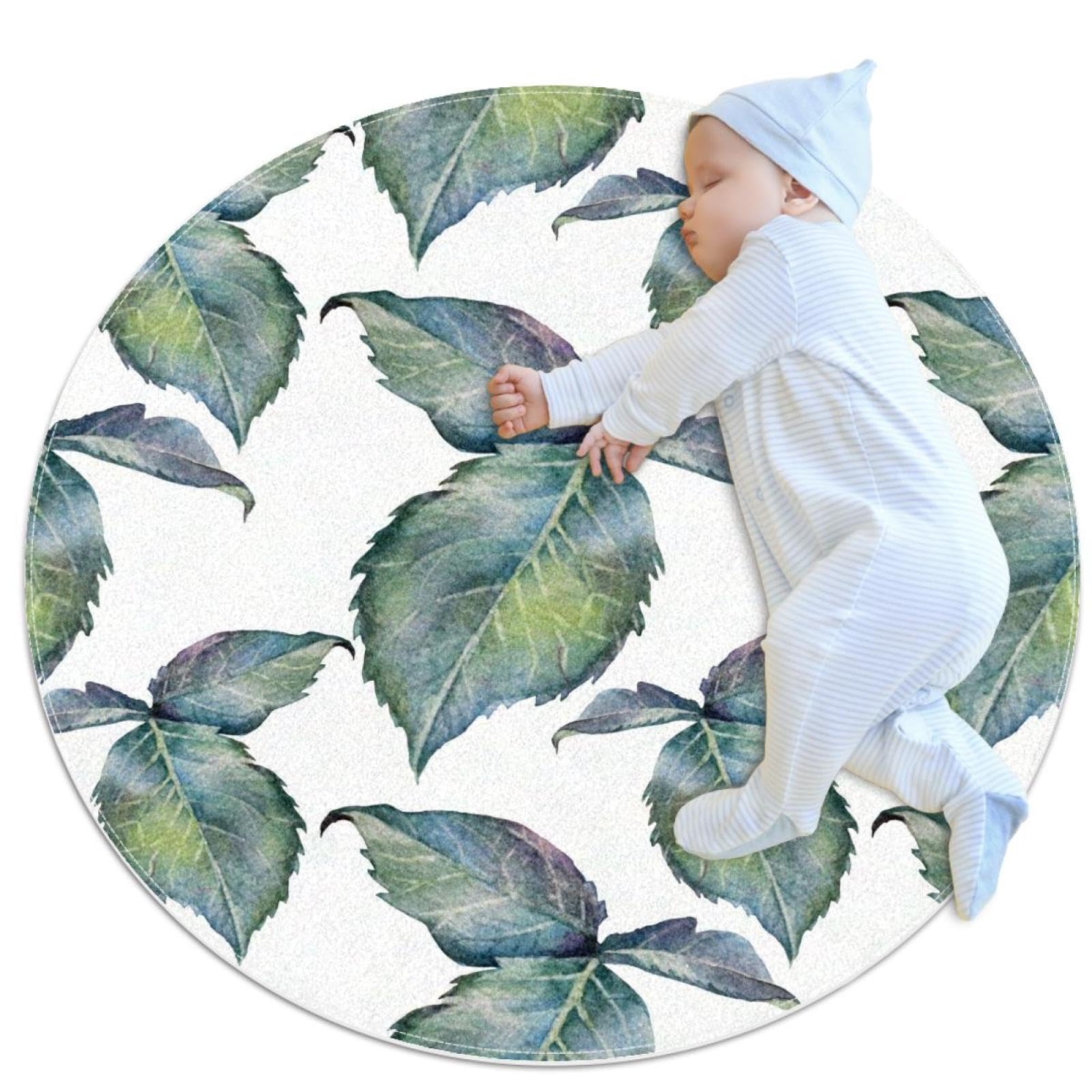 Tapis de salle de bain pour chambre d'enfant et canapé rond 1m