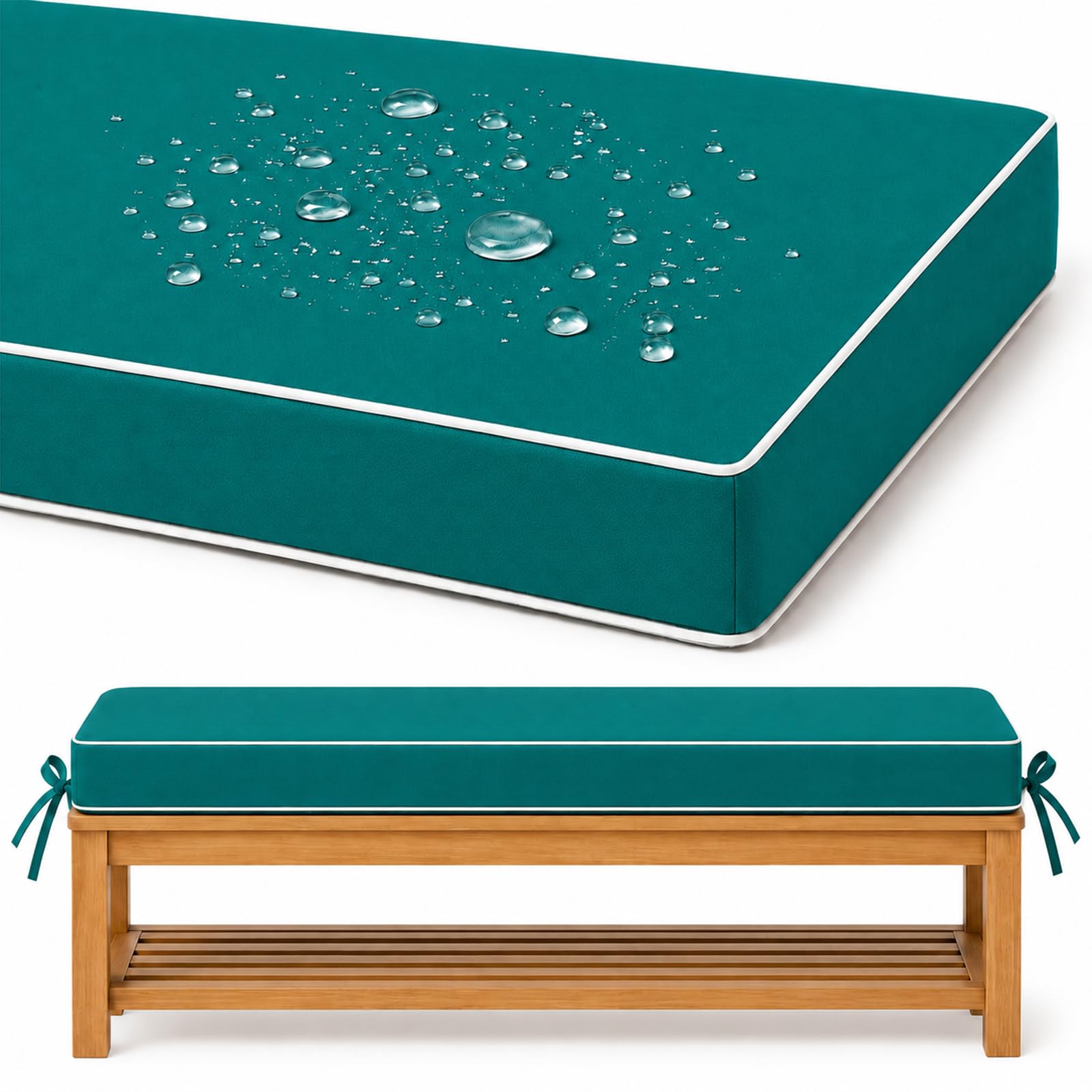 Waterproof Bench Pad - Cushions for Outdoor Furniture, Garden Seat Cushion
