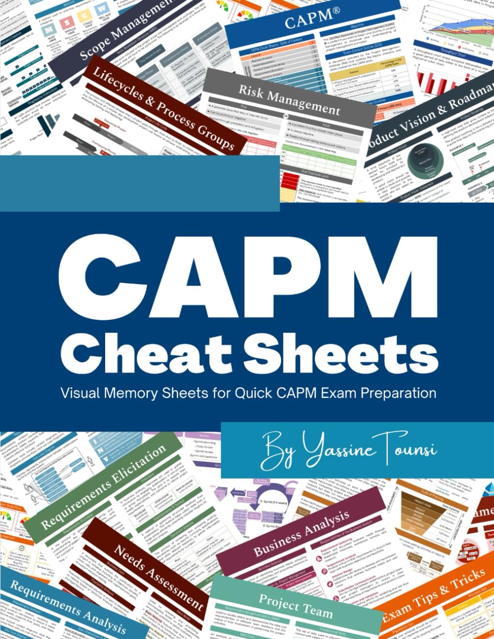 CAPM Cheat Sheets: Visual Memory Sheets for Quick CAPM Exam Preparation
