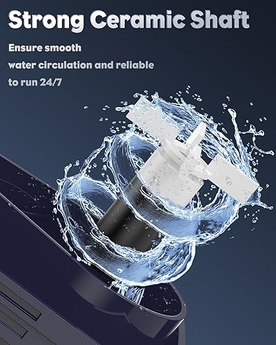 Miniatura 8 de Pawfly Mini bomba de agua sumergible de 80 GPH de 4 W, bomba de fuente pequeña con altura de elevación de 2.6 pies, bomba de acuario ultra