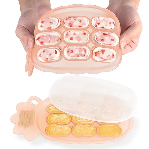 haakaa Bandeja de silicona para mordeduras, molde para paletas de dentición de leche materna Alimentador de alimentos frescos para bebés Bandeja