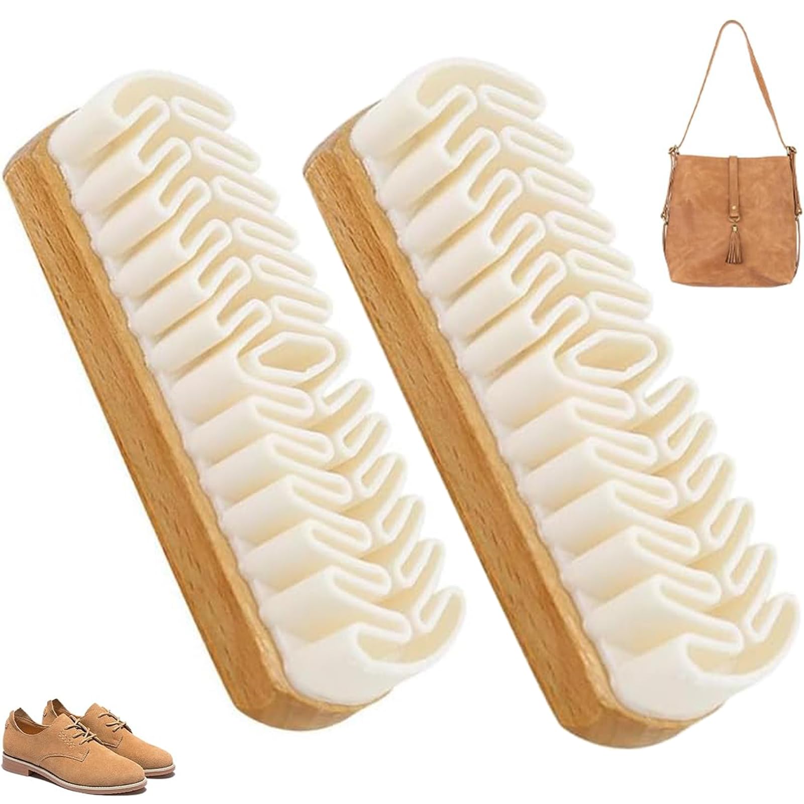 Rubber Shoe Brush,2026 New Suede,Suede Cleaning Brush,Soft Suede Shoe Brush Cleaner for Shoes, Bags, Jacket, Purse, Sofa. (2)