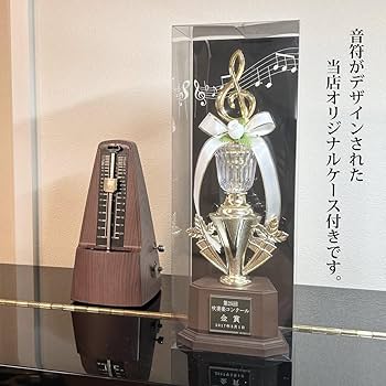 Amazon.co.jp: 音符トロフィーM 音符 グッズ 音楽雑貨 記念品