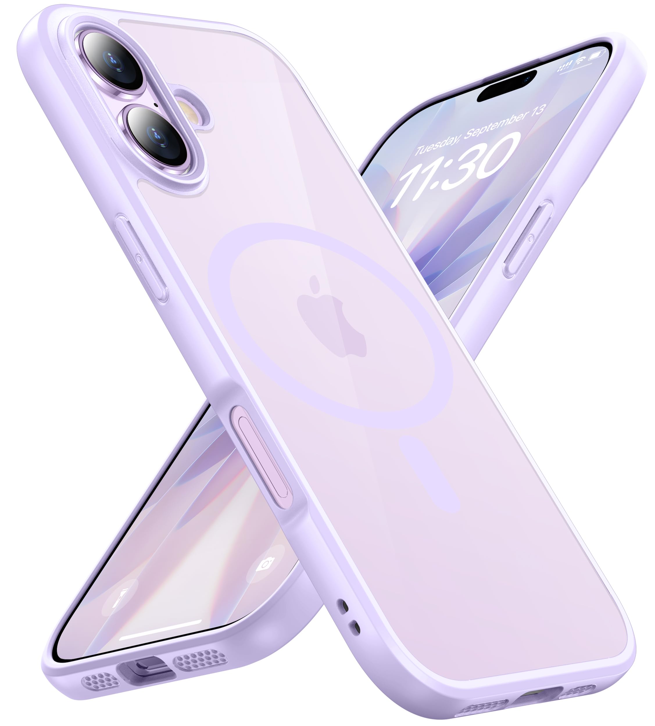 Amazon.co.jp: iPhone 17 用 ケース パープル Magsafe対応 ガラス