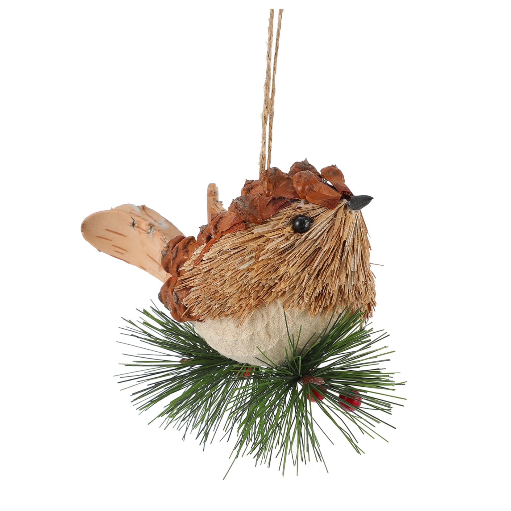 ABOOFAN 4 Pezzi Unici Uccelli Di Paglia Ornamenti Per L'albero Di Natale Ciondolo Decorativo A Forma Di Decorazione Appesa Festiva Ornamento Decorativo Di Natale