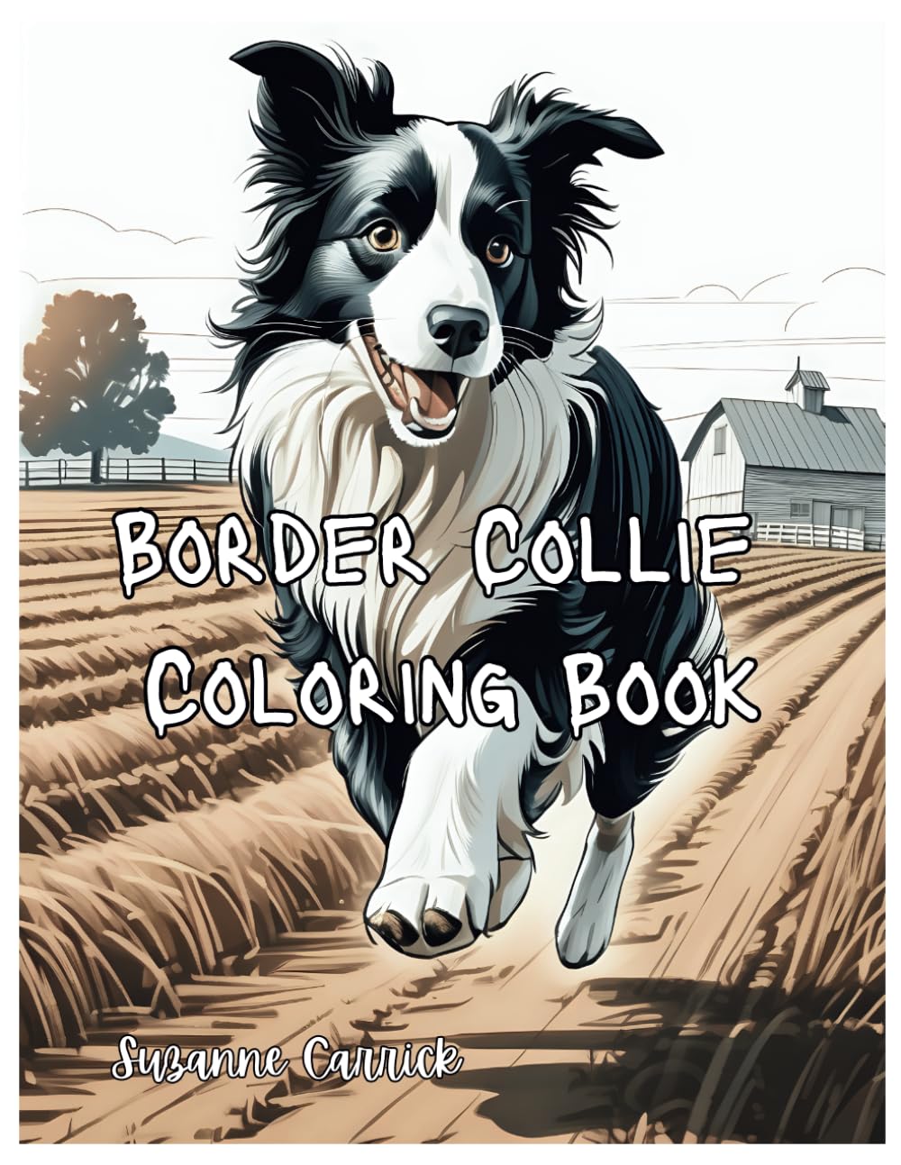 Border Collie Coloring Book