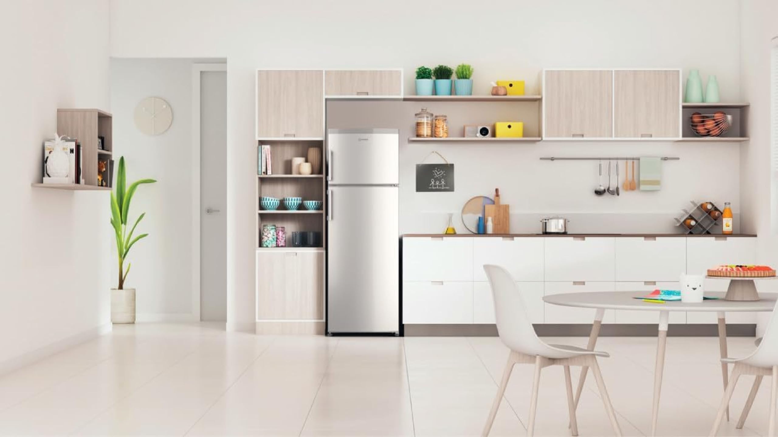 Indesit Frigorifero Doppia Porta a Libera Installazione IT60 732 S, Larghezza 60 cm, Altezza 174.9 cm, Profondità 59.5 cm, Classe Energetica A+
