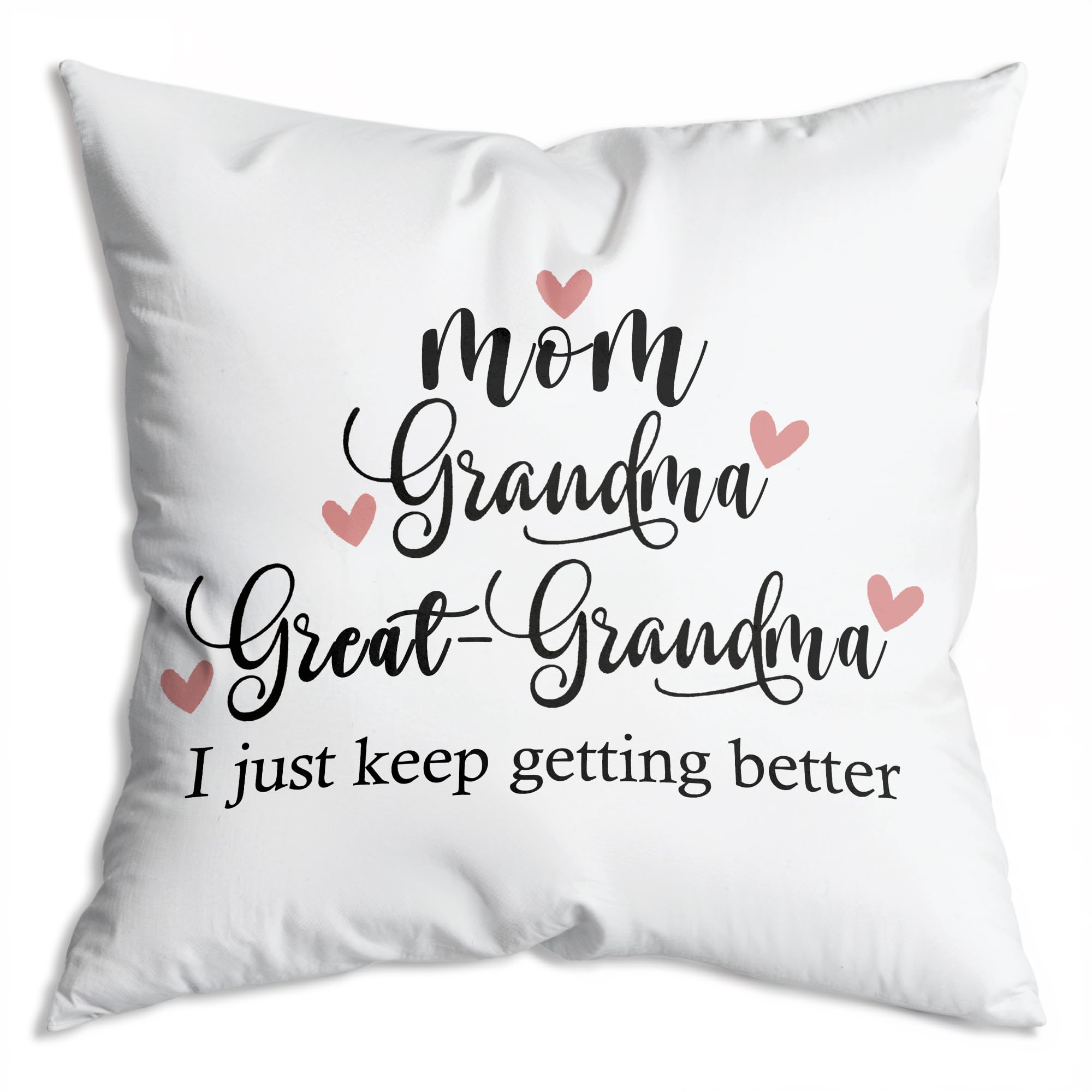 new mom Gifts,mom Grandma Great Grandma Throw Pillow Covers case 18x18,Pregnancy Announcement Gifts