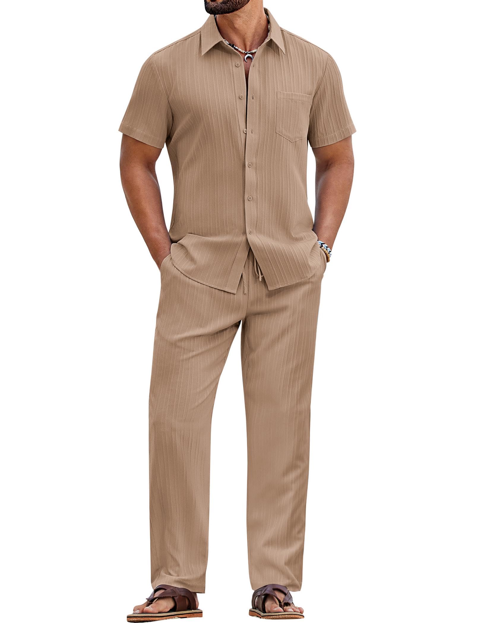 COOFANDY Mens 2 Piece Sets Summer Outfits
