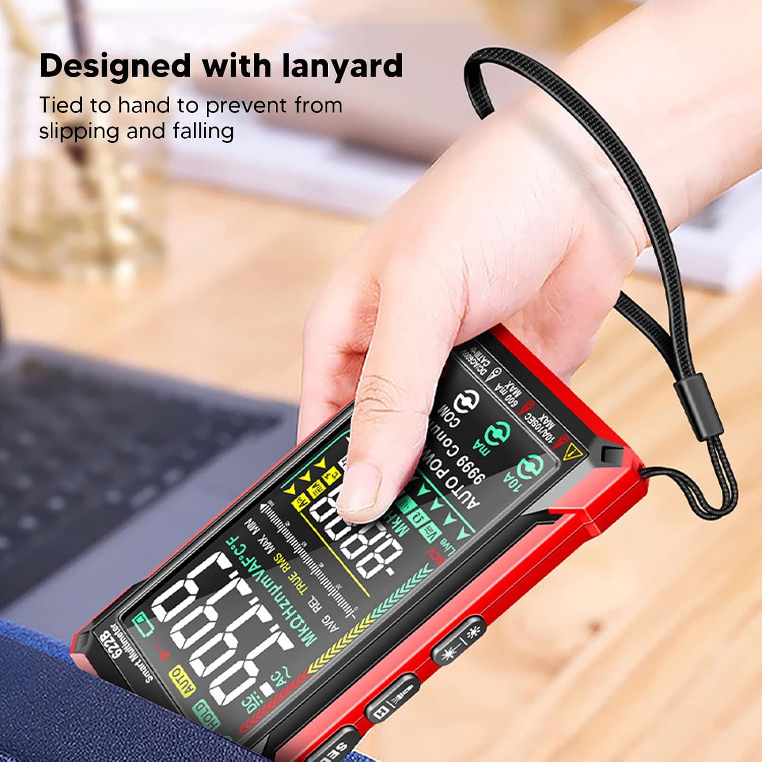 Digital Multimeter Kit Smart Touch Large Screen Rechargeable Digital Tester Fully Automatic Non Burning Ohm Amp Volt Meter