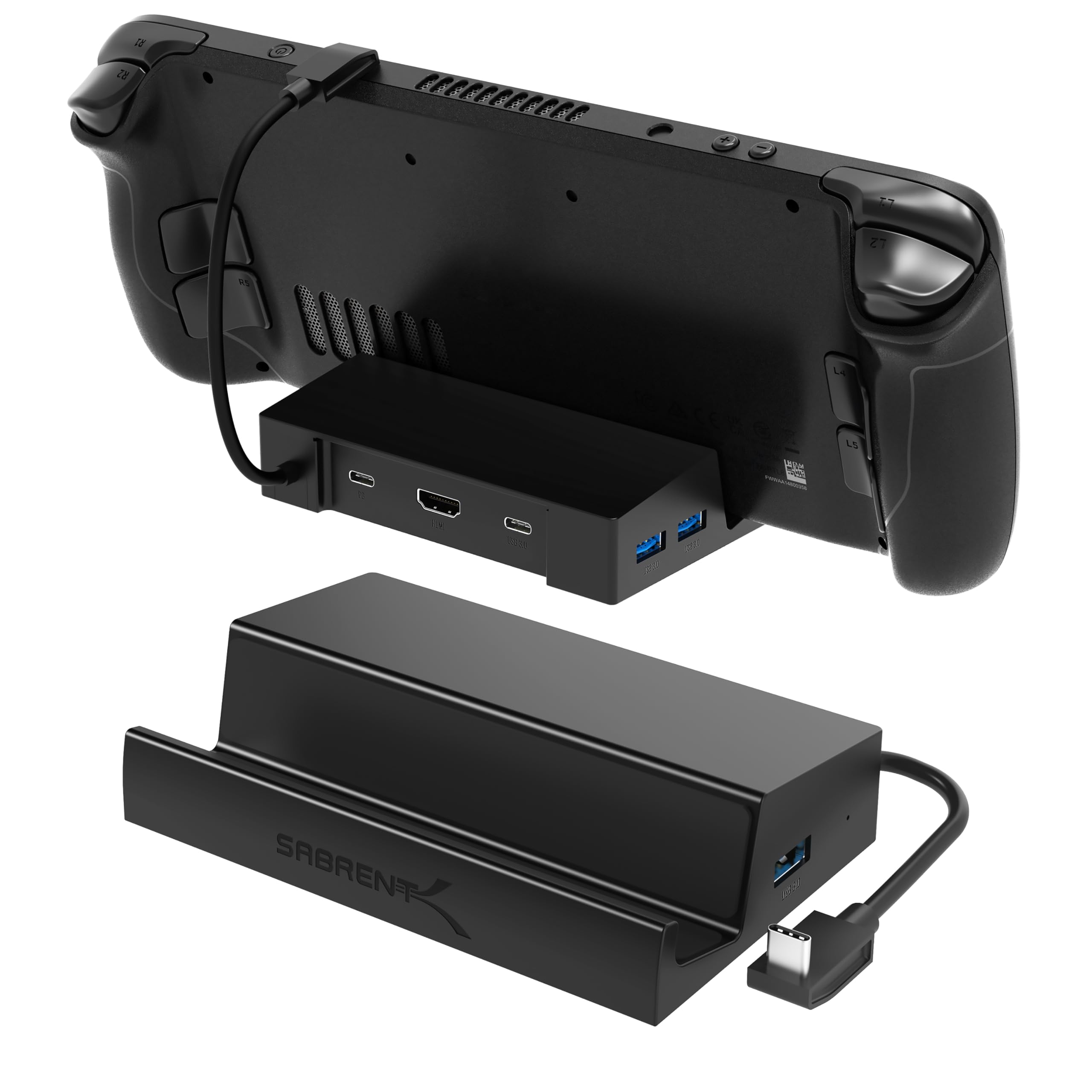 SABRENT Docking Station for Steam Deck, 6-in-1 Steam Deck Dock 