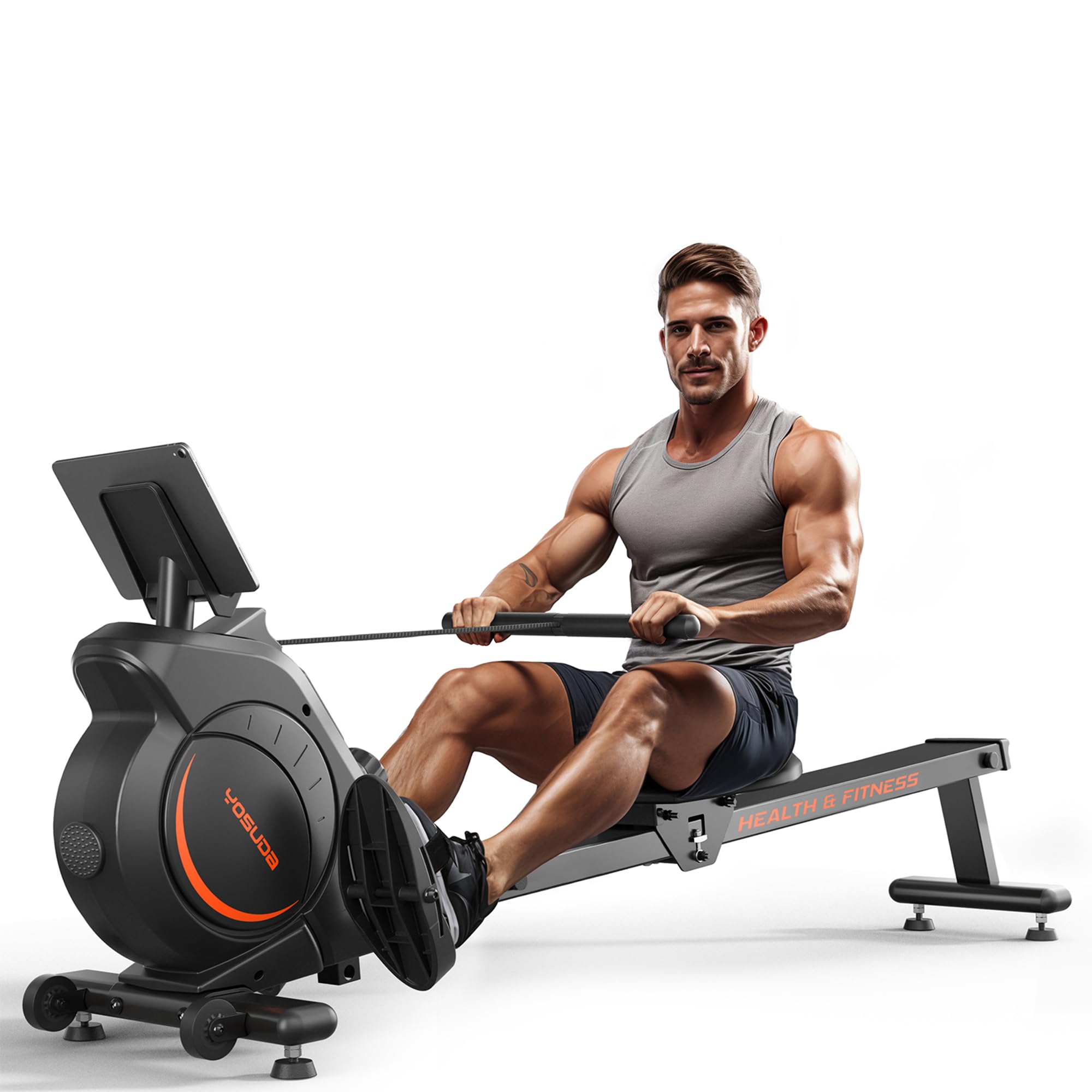 YOSUDA Magnetic/Water Rowing Machine for Home - Rower Machine Use with Bluetooth, App Supported, Rowing Machine for Taller Power Athletes, Comfortable Seat Cushion